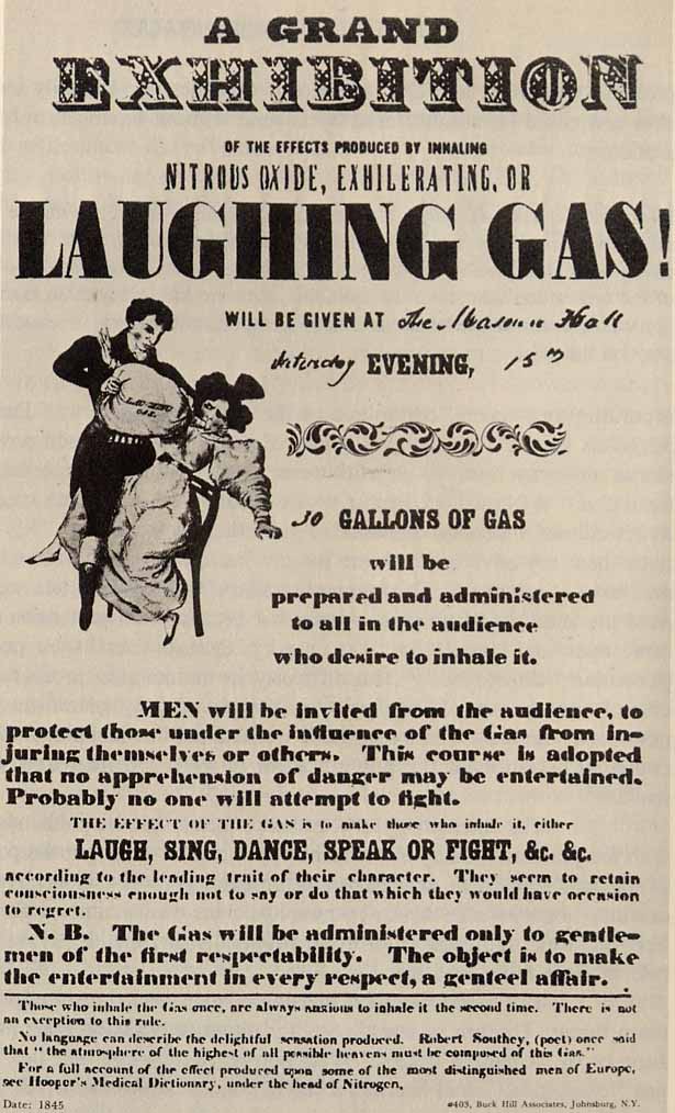 laughing gas, 'The Prescription for Scolding Wives', 1830